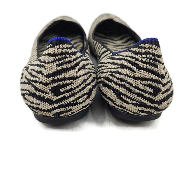 Rothy's The Flat Zebra Print Womens 10.5 Shoes Ballet Retired - Picture 3 of 9
